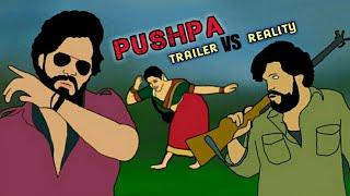 PUSHPA movie vs reality | part - 2 | allu arjun | rashmika | funny video | Mv creation