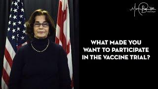 Councilmember Mary Cheh on the Moderna Vaccine Trial
