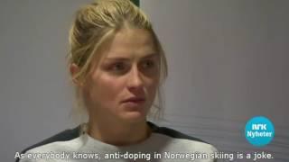 Therese Johaug's suspicious press conference (english subtitles)