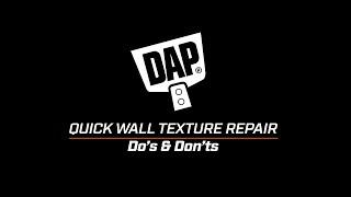 Dos & Dont's - Quick Wall Texture Repair