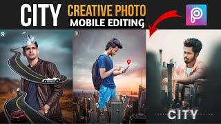 CITY : Picsart Building Manipulation Editing | Conceptual Mobile Editing Tutorial | Vl Editz