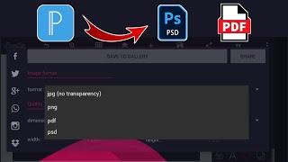 How to Convert Pixellab PLP files to Photoshop PSD and PDF Format Using your Smartphone