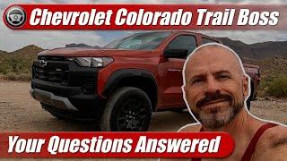 2023 Chevrolet Colorado Trail Boss: Your Questions Answered!