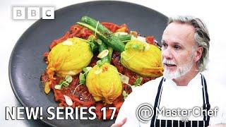 Courgette Flower Stuffed With Prawn Mousse | MasterChef UK