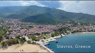 Stavros, Greece - 4K Drone Video