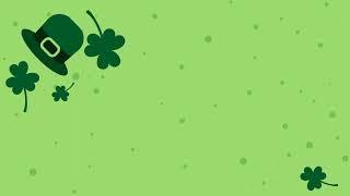 Animated Patrick's Day Background: Free Footage with Copy Space Area