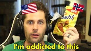 American Tries SMASH For the First Time (Norwegian Snack)