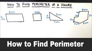 How to Find Perimeter Class 5 6 7 / Finding Perimeter of Different Figures / Perimeter