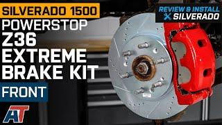 2007-2018 Silverado PowerStop Z36 Extreme Brake Kit Front Review & Install