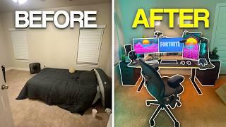 Transforming My EMPTY Room To My Dream Setup Room!