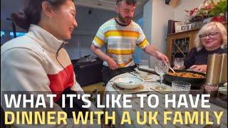 UK Vanlife Family Invites Korean Couple for Dinner - Vanlife in Wales