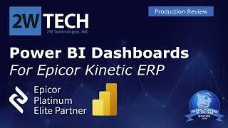 Power BI Production Review Template for Epicor ERP Users