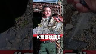 荒野獨居最新一季，選手每天吃烤魚，搭建完美庇護所！#shorts
