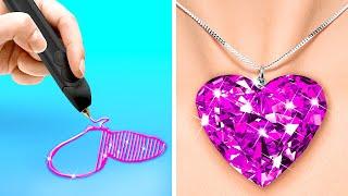 AMAZING CRAFTS IDEAS WITH 3D PEN VS HOT SILICONE GUN by 123 GO Like!