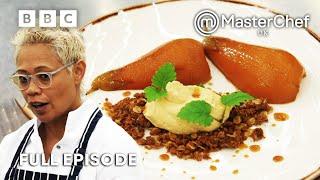 Monica's Coffee Caramel Poached Pear | The Professionals | Full Episode | S14 E15 | MasterChef