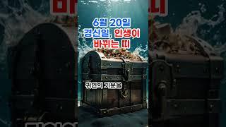 6월 20일 경신일, 인생이 바뀌는 띠 #6월운세 #경신일 #띠별운세 #명리학 #오늘의운세 #행운의날