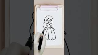 how to draw a princess