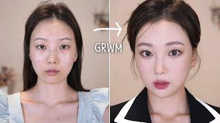 Korea style Makeup beginner, student daily makeup(plastic surgery consultation story) GRWM 