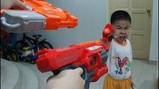 NERF BigShock, CycloneShock and FlipFury : The Offspring Trolling Review!!