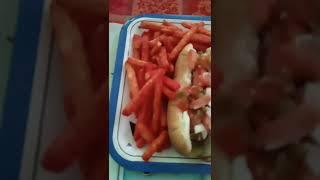 mi comida de hoy hot dogs mexicanos