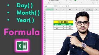 How to use day month year formula in excel | Day, Month, Year formula in excel in Hindi