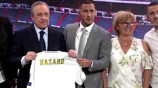 HAZARD His first day with Real Madrid