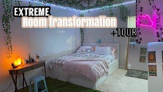 EXTREME ROOM MAKEOVER + TRANSFORMATION *aesthetic/tiktok/pinterest inspired bedroom*