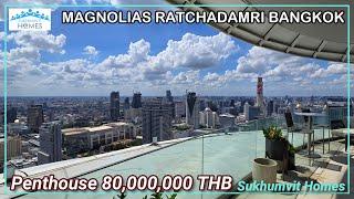 50th Floor Luxury Penthouse For Sale at Magnolias Ratchadamri Boulevard Bangkok 80,000,000 THB