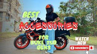 Best Accessories For Duke 250 | Crash guard, Saddle stay, top rack | Full detailed Video | 2024