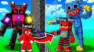 BOXY BOO'yu MOB SAVAŞINDA KÜÇÜLME HİLESİYLE TROLLEDİM !! - Minecraft