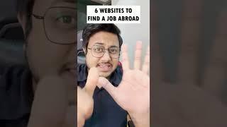 6 websites to find a job abroad for Data Science & Data Engineering #shorts #shortvideos