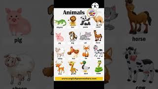 10 animal name #shorts