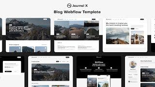 Journal X - Minimal Blog Webflow Template | BRIX Templates