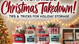 "Christmas Takedown Made Easy: My Secret to Stress-Free Holiday Storage!"