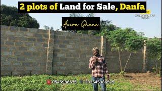 New land for sale in Accra Ghana, fenced and gated || registered with Land title at Danfa