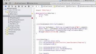 OSX Programming - Using NSTask #4 Response Delegate