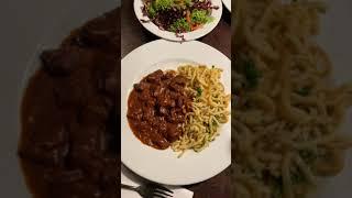 Tradicional German dinner at Weinhaus Brungs #germanfood #shorts #germany #colognegermany