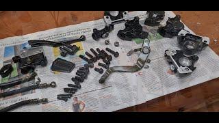 Yamaha RD/RZ Restore Part 27 - RZ250 Cleaning out the calipers