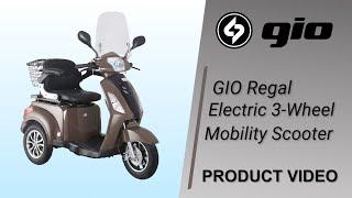 GIO Regal Electric 3-Wheel Mobility Scooter