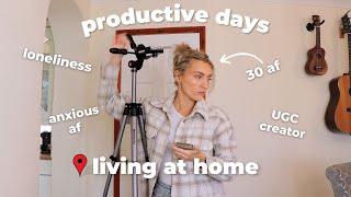 loneliness chat + productive days living at home with parents at 30 