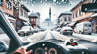 Sarajevo Winter Driving Tour 4K - 2025