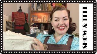 Vintage knitter par excellence: Sydney shows her sweaters