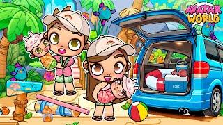 PRIMER DÍA DE PLAYA FAMILIAR CON NUESTRAS HIJAS  EN MULTIJUGADOR en Avatar World 🩷