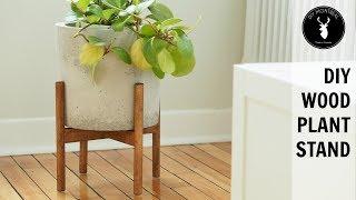 DIY Wood Plant Stand