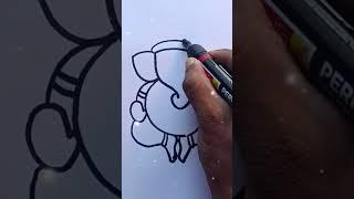 vinayagar drawing easy. ganapathi drawing easy. ganesha drawing easy. vinayagar for today
