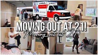 MOVING VLOG #1 MOVING INTO MY FIRST APARTMENT AT 21! | KALIA