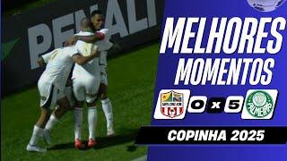 Santa Cruz-AC 0 x 5 Palmeiras | Melhores Momentos (COMPLETO) | Copinha 2025