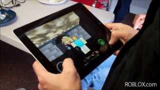 Testing ROBLOX on the iPad at ROBLOX HQ