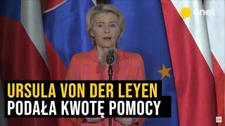 Ursula von der Leyen we Wrocławiu. Padła kwota pomocy dla państw dotkniętych powodzią