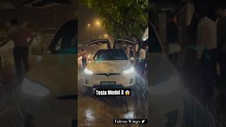 Tesla Model X in Mumbai with Wings door  || #tesla  #teslamodelx #teslaindia #mumbai #india #tesla